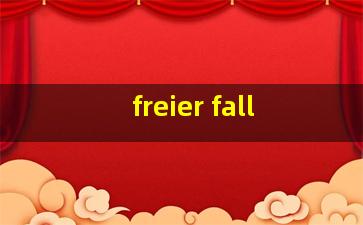 freier fall